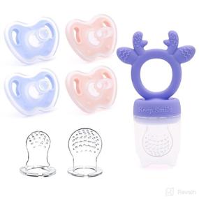 img 4 attached to Teething Replaceable Silicone Pouches Pacifier