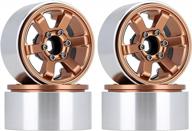 upgrade your 1/10 rc crawler with injora's 6-spoke cnc aluminum wheel hub in redcat gen8 (bronze) for trx4, axial scx10 90046, and axi03007 models: a comprehensive review logo