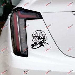 img 3 attached to 6&#39; Black 4X4 Off Road Decal Sticker - Mountain Compass Design - Car Vinyl Suitable for Jeep Ford Chevy & More