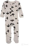 👶 leveret kids footed pajamas: comfortable 100% cotton sleepwear for baby boys and girls (size 6-12 months-5 toddler) logo