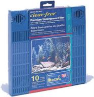 penn-plax undergravel aquarium filter for 10 gallon tanks - enhance water clarity & purity - freshwater/saltwater safe - two 9.5” x 9.5” plates logo