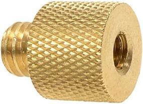 img 3 attached to 1/4"-20 Female To 3/8"-16 Male Brass Screw Adapter For Camera Cage, Tripod & Lighting Equipment - Foto&Tech