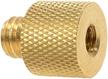 1/4"-20 female to 3/8"-16 male brass screw adapter for camera cage, tripod & lighting equipment - foto&tech logo