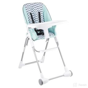img 2 attached to Evenflo Symmetry High Chair: Stylish Spearmint Spree for Hassle-free Mealtimes