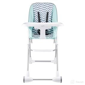 img 4 attached to Evenflo Symmetry High Chair: Stylish Spearmint Spree for Hassle-free Mealtimes