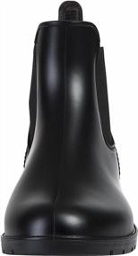 img 2 attached to Waterproof And Anti-Slip Women'S Short Chelsea Rain Boots With Rubber Ankle For Ultimate Protection