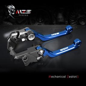 img 1 attached to 🏍️ High-performance Brake Clutch Levers for MZS Blue Dirt Bike and ATV: WR250R 07-20, WR250X 07-17, XT250 08-22, XT250X 06-17, TTR125 disc 00-22, TTR250 93-97, Raptor 350 05-13, Banshee 350 02-08