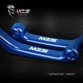 img 3 attached to 🏍️ High-performance Brake Clutch Levers for MZS Blue Dirt Bike and ATV: WR250R 07-20, WR250X 07-17, XT250 08-22, XT250X 06-17, TTR125 disc 00-22, TTR250 93-97, Raptor 350 05-13, Banshee 350 02-08