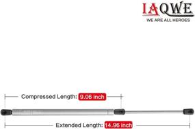 img 1 attached to 15-дюймовая подъемная опора Газовая пружина 445N / 100Lbs Крышка стойки для окна RV Bed Camper Shell Tonneau Крышка Напольный люк Набор из 2 шт. по IAQWE