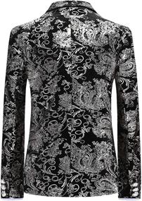 img 3 attached to Formal Tuexdo Golden Jacquard Wedding Boys' Clothing : Suits & Sport Coats