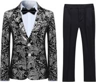 formal tuexdo golden jacquard wedding boys' clothing : suits & sport coats logo