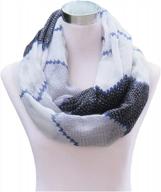 stylish and comfortable: saferin soft sheer lightweight infinity scarf for women logo