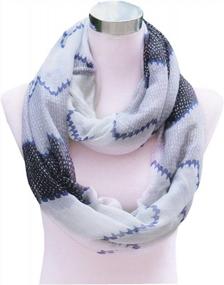 img 2 attached to Stylish And Comfortable: SAFERIN Soft Sheer Lightweight Infinity Scarf For Women