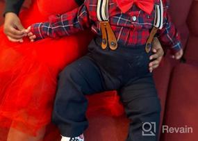 img 7 attached to 👶 Boys' Clothing Sets with Suspender Outfits for Toddler Infants