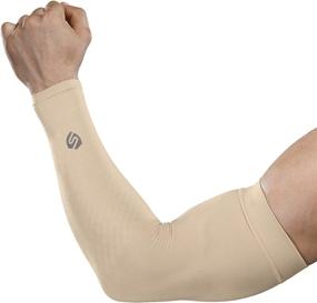 img 4 attached to UV Protective Arm Sleeves For Outdoor Activities - Ideal For Cycling, Driving, Golfing And Running, Suitable For Both Men And Women