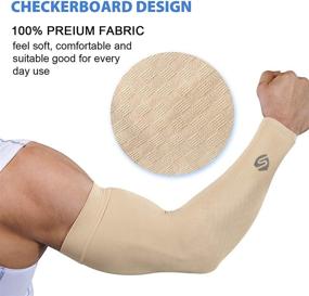 img 3 attached to UV Protective Arm Sleeves For Outdoor Activities - Ideal For Cycling, Driving, Golfing And Running, Suitable For Both Men And Women