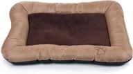 🐾 petmaker tan plush cozy pet bed - 33"x24" for ultimate comfort logo