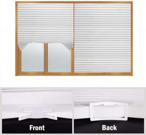img 3 attached to Jiffy Blinds Cordless Fabric Shades - Light Filtering, Room Darkening, Or Instant Pleated Options - Available In 36" X 72" And 48" X 72" (LF Fabric White 48" W X 72" L)