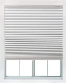 img 4 attached to Jiffy Blinds Cordless Fabric Shades - Light Filtering, Room Darkening, Or Instant Pleated Options - Available In 36" X 72" And 48" X 72" (LF Fabric White 48" W X 72" L)