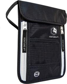 img 4 attached to Venture Travel Neck Pouch Blocking Travel Accessories ~ Travel Wallets