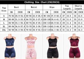 img 2 attached to Nihsatin Women'S Satin Sleepwear Set: 2 Piece Pajama Shorts With Sexy Lingerie Nightwear Design