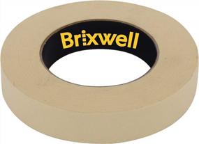 img 1 attached to USA-Made Brixwell Pro Grade Tan Masking Tape - 0.94 Inches X 60 Yards For General Purpose Use