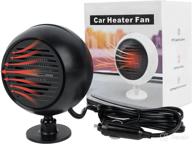 🚗 24v portable car heater fan, 180w-240w windscreen fan with plug-in anti-fog, car fan defroster & warmer for windshield, automobile heater fast heating cooler dryer auto rotation logo