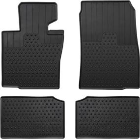 img 2 attached to Lwope Car Floor Mats: Custom Fit for Mini Cooper Countryman 2010-2016 R60 & 🚗 R61 Paceman - Black Rubber, Heavy Duty, All Weather Protection, Odorless - Auto Floor Liners