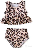 aalizzwell toddler baby girl bathing suit: stylish two piece swimsuit for beach wear логотип