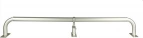 img 1 attached to Blackout Curtain Rod, 1-Inch Diameter, Wrap Around Design, Pewter Finish, Adjustable Length 48"-84" - Meriville