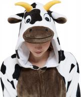 calanta cow onesie adults unisex animal costume pajamas plush cosplay jumpsuit for halloween and christmas logo