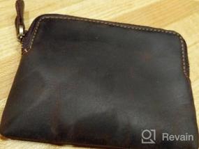 img 5 attached to Мужской кожаный кошелек Fmeida: стильный портмоне и визитница - идеальный подарок на день рождения (желто-коричневый)