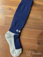 img 1 attached to Pack of 5 Kids Soccer Socks: Knee High Tube Socks with Towel Bottom Pressure for Football (Ages 4-13 Years Little Kid/Big Kid) review by Jessica Frederick