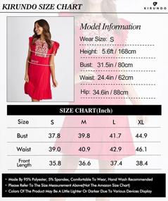 img 1 attached to 2023 Women'S Summer Floral Embroidered Ruffle Sleeveless Shift Dress - KIRUNDO Boho Mini Dress