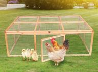 spacious wooden pet hutch and playpen for chickens, bunnies, and rabbits - magshion style 02 logo