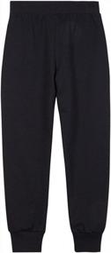 img 3 attached to Kids Soft Sport Fabric Joggers Active Pants For Boys And Girls (Ages 3-12 Years)