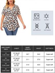 img 1 attached to Stylish Plus Size Short Sleeve Tunics For Women - Summer Casual Tops To Pair With Leggings By Allegrace