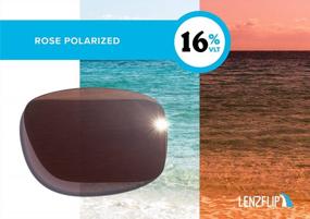 img 3 attached to Polarized Replacement Lenses For Maui Jim Island Time Sunglasses By LenzFlip - Made In The USA And Designed For Compatibility
