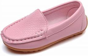 img 4 attached to Comfortable Slip-On Loafers For Boys And Girls: PPXID Soft Oxford Shoes