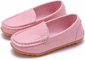 img 2 attached to Comfortable Slip-On Loafers For Boys And Girls: PPXID Soft Oxford Shoes