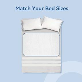 img 2 attached to Washable And Reusable Incontinence Bed Pads For Heavy Absorbency With Waterproof Sheet And Mattress Protectors - 34"X52" (1 Pack)