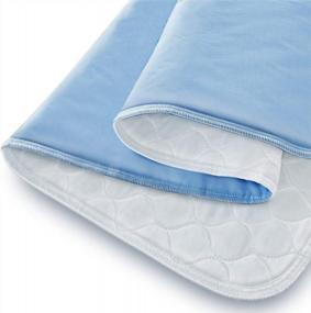 img 4 attached to Моющиеся и многоразовые прокладки для кровати при недержании для сильной впитываемости с водонепроницаемой простыней и защитой матраса - 34 "X52 " (1 упаковка)