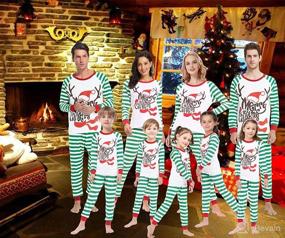 img 3 attached to 🦌 Stylish Matching Family Christmas Deer Pajamas: Xmas Sleepwear for Women, Men, and Kids!