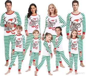 img 2 attached to 🦌 Stylish Matching Family Christmas Deer Pajamas: Xmas Sleepwear for Women, Men, and Kids!