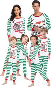 img 1 attached to 🦌 Stylish Matching Family Christmas Deer Pajamas: Xmas Sleepwear for Women, Men, and Kids!