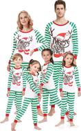 🦌 stylish matching family christmas deer pajamas: xmas sleepwear for women, men, and kids! logo