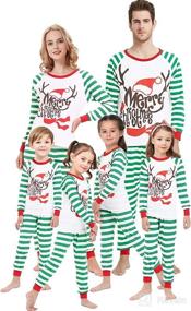 img 4 attached to 🦌 Stylish Matching Family Christmas Deer Pajamas: Xmas Sleepwear for Women, Men, and Kids!