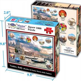 img 2 attached to Think2Master Venice, Italy 1000 Pieces Jigsaw Puzzle For Kids 12+, Teens, Adults & Families. Finished Puzzle Size Of This European Travel Destination Is 26.8” X 18.9”