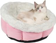 🐾 bvagss luxury cat bed: cozy and soft dog basket for small to medium dogs - machine washable, non-slip bottom - mw001 logo