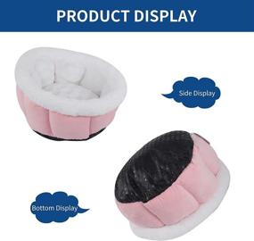 img 1 attached to 🐾 BVAGSS Luxury Cat Bed: Cozy and Soft Dog Basket for Small to Medium Dogs - Machine Washable, Non-Slip Bottom - MW001